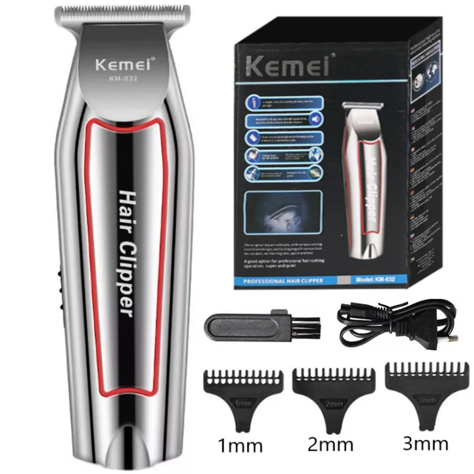 Kemei Professional Haartrimmer Elektrischer Bartschneider für Herren Haarschneidemaschine Haarschneider Haarschneideset KM-032