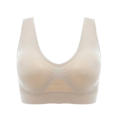 Women's Breathable Sports Vest Bra Sweat-absorbent Shockproof Pad Sports Top Track and Field Gym Running Fitness Sports Top