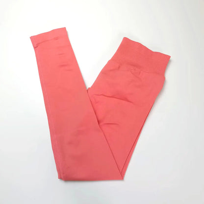 NCLAGEN Impact Leggings Damen Nahtlose Sport Yoga Hosen Niedrig Gerippter Bund Fitnessstudio Kleidung Fitness Workout Leggings Scrunch Butt Strumpfhose