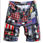 Herren Blaue Denim Shorts Mode Casual Jeans Kurze Hosen mit Taschen zerrissen und Kratzer Dekoration Asiatische Größe 28-40 42 44 46 48