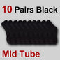 5/10/20 Pairs Neutral Solid Color Round Neck Socks Spring Autumn Sweat Absorbing Breathable Comfortable All-season Sports Socks