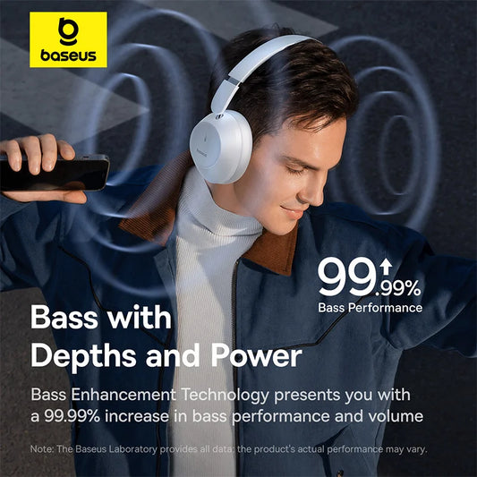 Baseus Bass 30 Max Wireless Headphone Bluetooth 5.3