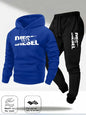 2025 Trendy Autumn and Winter New Hooded Tracksuit Fashionable Casual Sportswear Set, Two-Piece Set