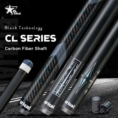 Crical Carbon Fiber Pool Cue Stick Carbon fiber Billiard Cue Stick Kit  low deflection 3/8*8 joint with billar Cases