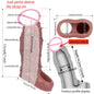 SXXY Silikon Unterhosen & Boxershorts mit Penishülle Männlicher Masturbator Strap-on Hohl Dildo Sexspielzeug für Männer Frauen