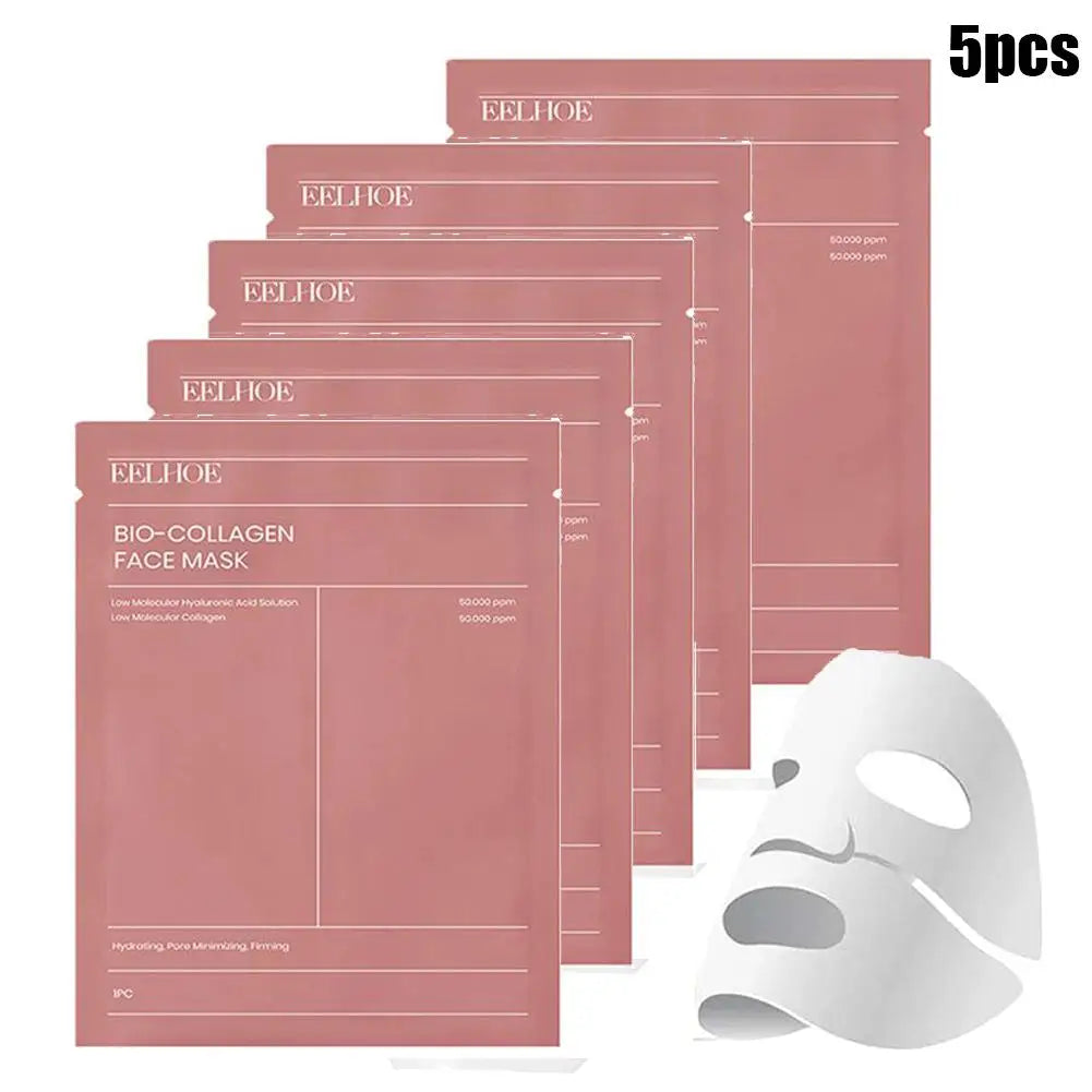 1/5/10 Stück Bio-Kollagen-Gesichtsmaske Porenverkleinernd Tiefenhydratisierende Nachtmaske Feuchtigkeitsspendende Erfrischende Aufhellende Gesichtshautpflege