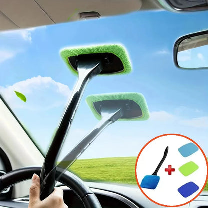 Car Window Cleaner Brush Kit - Interior Glass Wiper