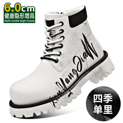 Men's High-Top Graffiti Tooling Boots | Thick Sole
