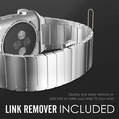 Luxuriöses Edelstahlarmband für Apple Watch Series 10 9 8 7 46mm 45mm 41mm Gliederarmband Iwatch Ultra 2 49mm IWatch Metallarmband