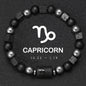12 Zodiac Bracelets Natural Stone Cancer Virgo Leo Libra Bracelet Couples Friendship Gifts Bracelets Jewelry pulsera hombre