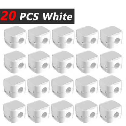 Strong Adhesive Cable Clips - Under Desk Cord Holder