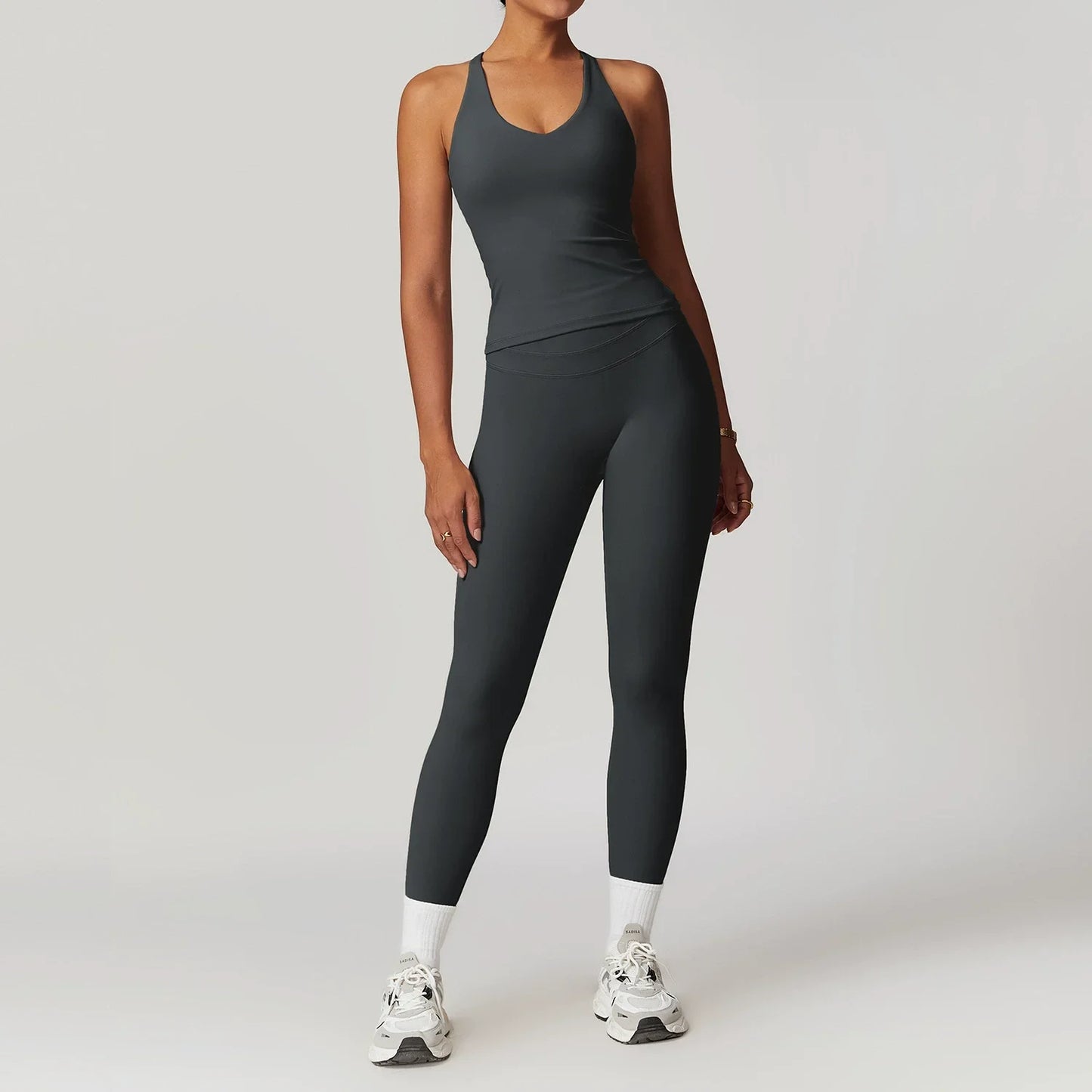 2 Pieces Sportswear Women Yoga Set Gym Clothes Sportswear Yoga Suits Fitness Set Tracksuits Sports Bra Gym High Waist Leggings