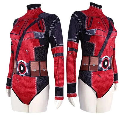 Spiderman Ganzkörperanzug für Damen und Herren, Captain Superheld Overall, 3D-Druck, Langarm Badeanzug, Halloween Karneval Cos