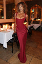 Women's Off-Shoulder Sling Dress – Slim Evening Gown