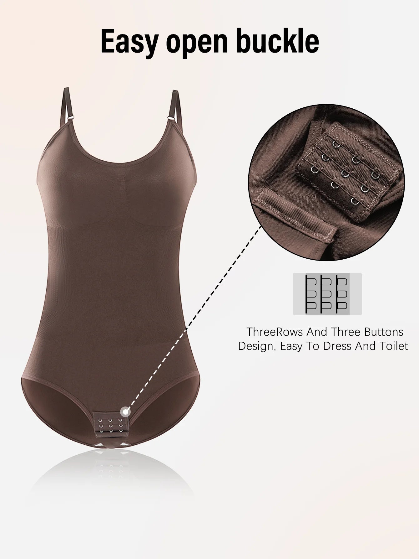 Drop Shipping Damen Sexy Shapewear Nahtlos Schlankmachender Po-Former Shaper Glättender Bodysuit Offener Schritt Hochelastische Bodysuits