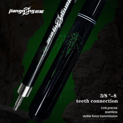 American Pool Cue Composite Carbon Cue 12.5mm Pointed Multi-Layer Leather Head Strong Durable Anti-Stick Design