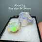Ethiopia Opal Gem Mineral Specimen – 34x34mm Box