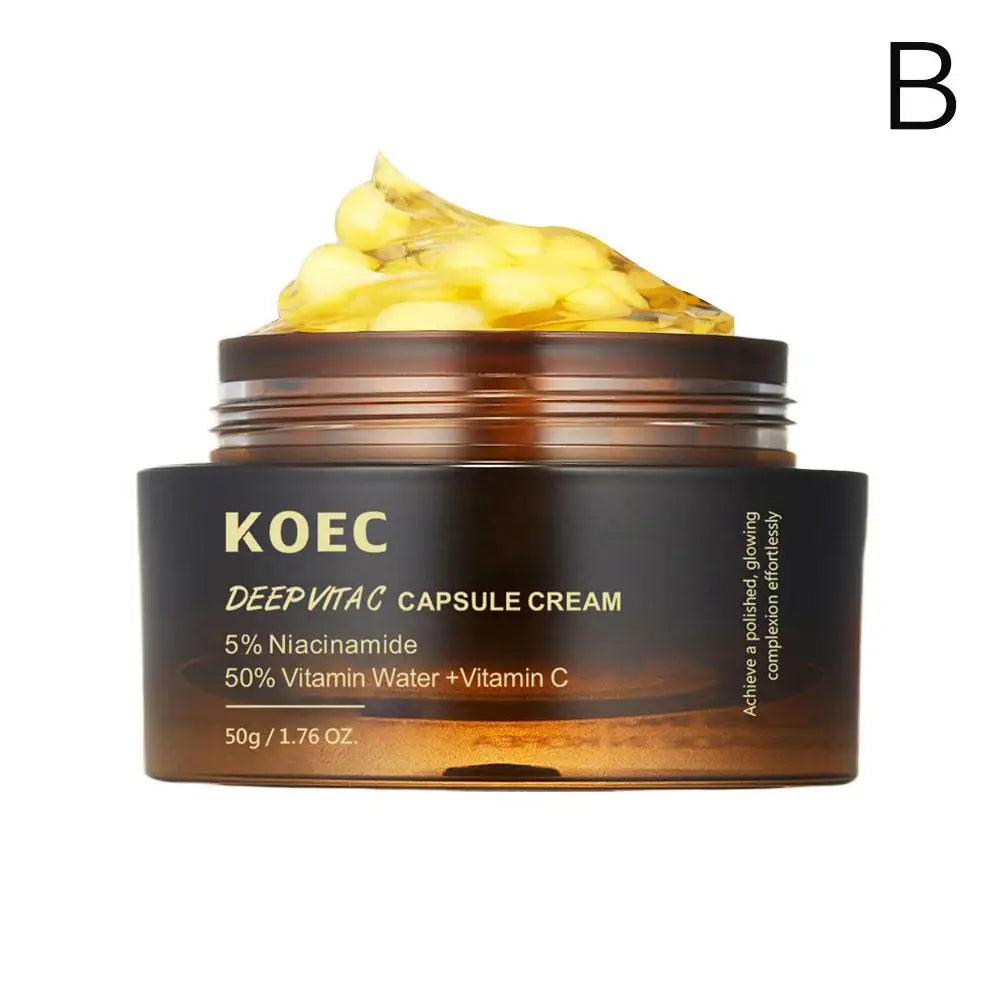 PINK COLLAGEN CAPSULE CREAM 5% Niacinamide Hydrolyzed Collagen Deep Hydrating Jelly Cream Moisturizer Plump,Nourished Skin Care