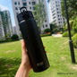 TYESO 600/750ML Thermosflasche mit Strohhalm Edelstahl Auto Thermobecher Sport Wasserflaschen Hält Kalt und Warm Thermobeker