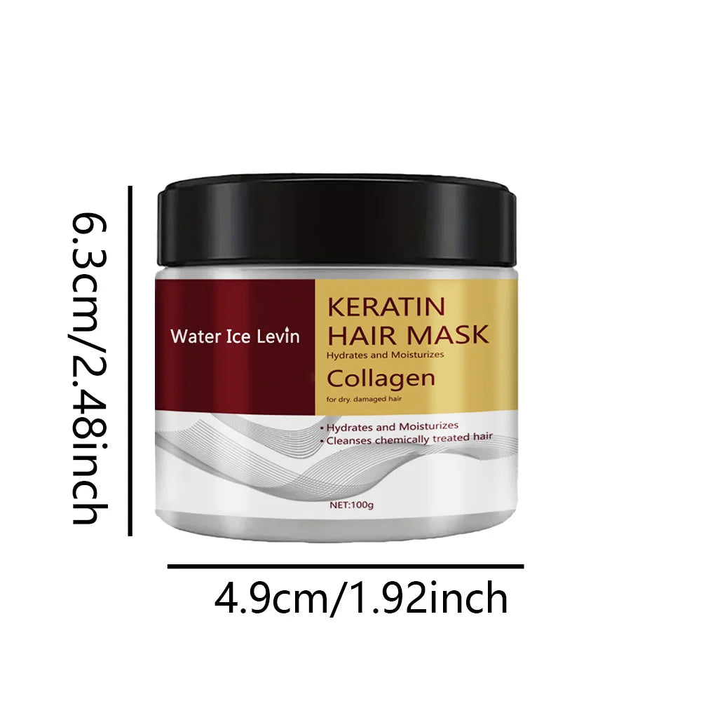 Kollagen Keratin Haarmaske Dual Oil Control Feuchtigkeitscreme Spülung Weich Glatt Frizz Geschädigte Reparatur Revitalisieren Haarpflege
