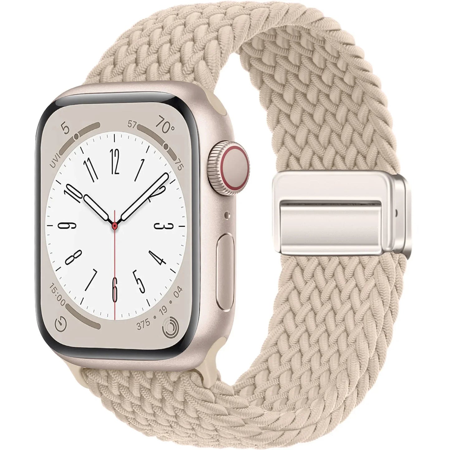 Geflochtenes Armband für Apple Watch 44mm 40mm 45mm 49mm 41mm 38mm Schnallenarmband iWatch Series SE 7 3 6 8 9 Ultra 2 Magnetisches Armband