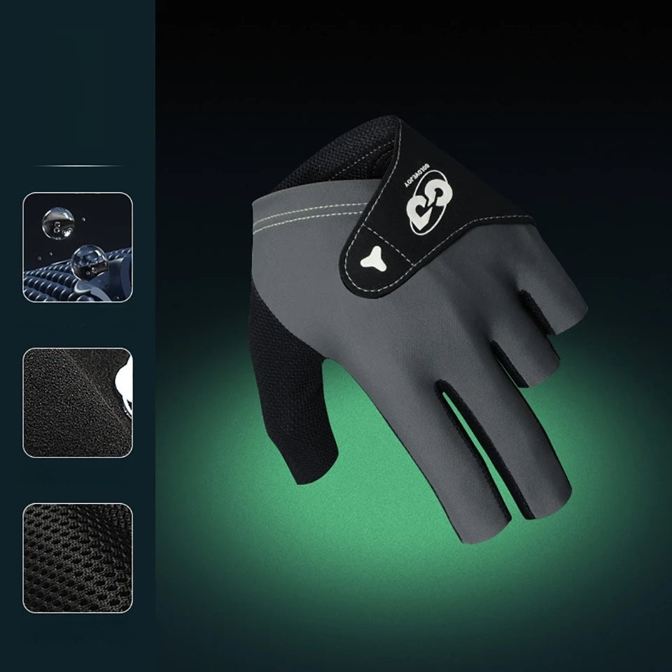GTUBIKE Professional Billiard Glove - 3 Finger Snooker Glove