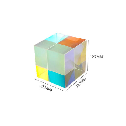 Optisches Glas X-Würfel Dichroitischer Würfel Design Würfelprisma RGB Kombinierer Teiler Lehrgeschenk Klasse Physik Lernspielzeug