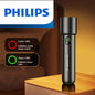 Philips 2024 New EDC Portable Flashlight Rechargeable LED Flashlights for Defensa Personal Self Defense Camping Hiking