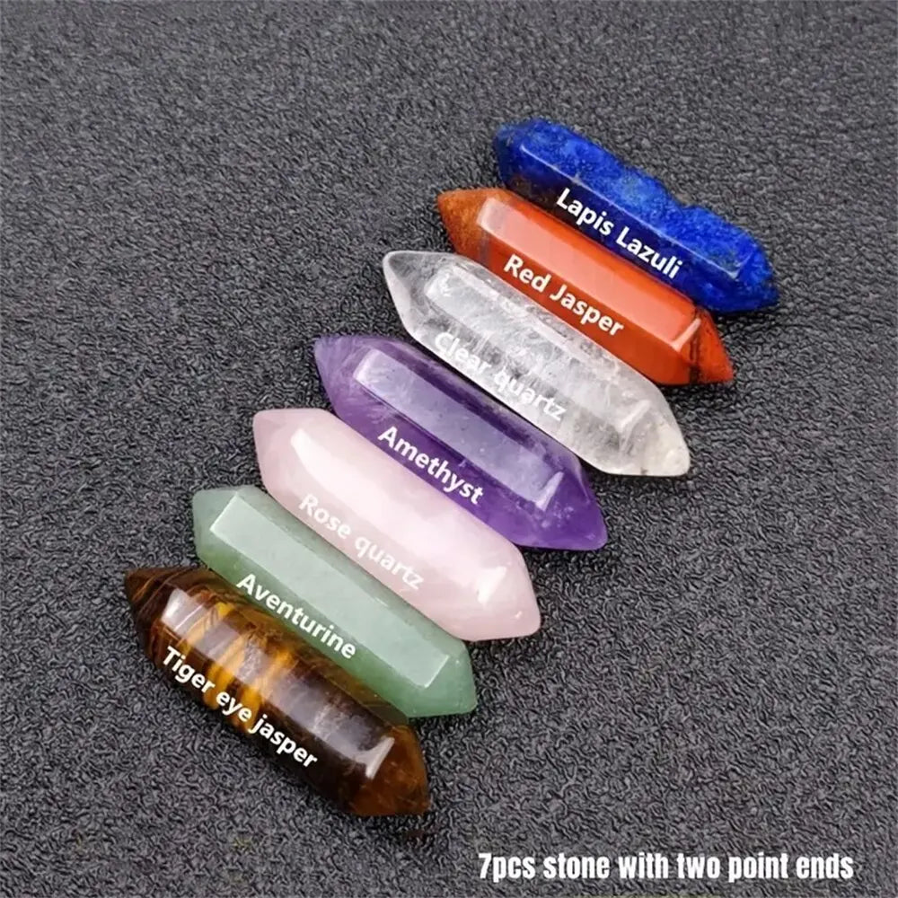 14pcs Quartz Crystal Chakra Healing Stones Set