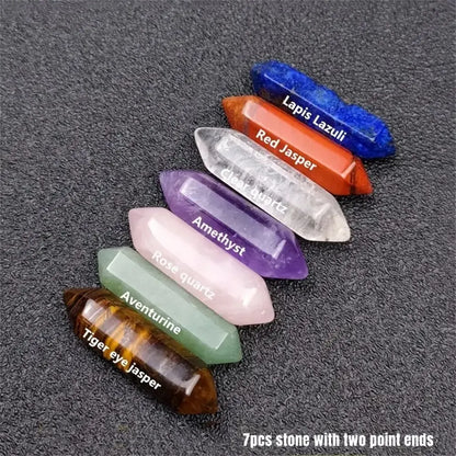14pcs Quartz Crystal Chakra Healing Stones Set