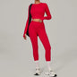 Seamless Yoga Sets Sports Fitness Hip-lifting High Waist Skinny Long-sleeved Suit Running Workout Gym Leggings Sets Women XP160