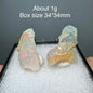 Ethiopia Opal Gem Mineral Specimen – 34x34mm Box