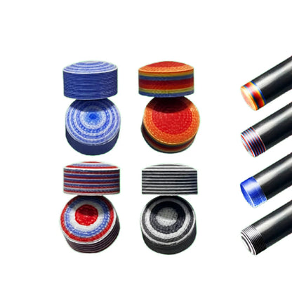 14mm Multi-layer Break Jump Cue Tips White Black Fiber Tips For Pool Game Cue Billiards Accessories Super Hard(Not Leather)