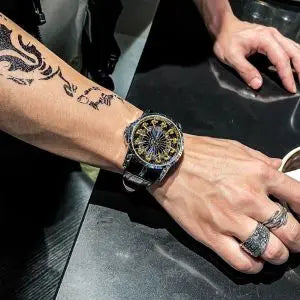 Men's Wormhole Concept Watch Zodiac Signs Niche Gift