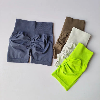 Damen-Sporthose mit Pfirsich-Po-Lifting, hoher Taille und Taillenstraffung, schlankmachende Laufhose, schnell trocknend, dreiviertel-enge Hose