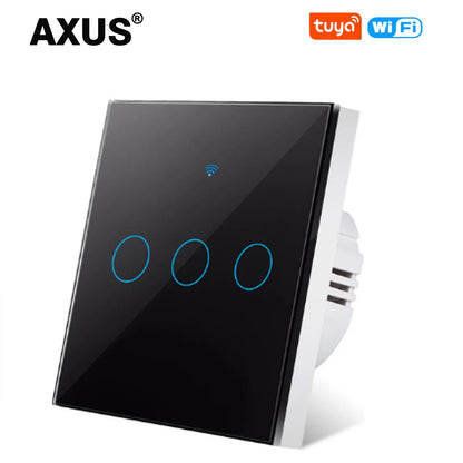 AXUS EU WLAN Smarte Lichtschalter Touch-Schalter RF433 Kein Neutralleiter Smart Home Life Tuya App Steuerung Unterstützt Alexa Google Home