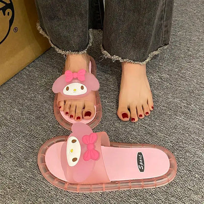 LED Light Sandals Women Hello Kitty Luminous Slides