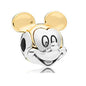 Disney Mickey Minnie Ice and Snow Princess Cartoon Series Pendant DIY Large Hole Zinc Charm Jewelry