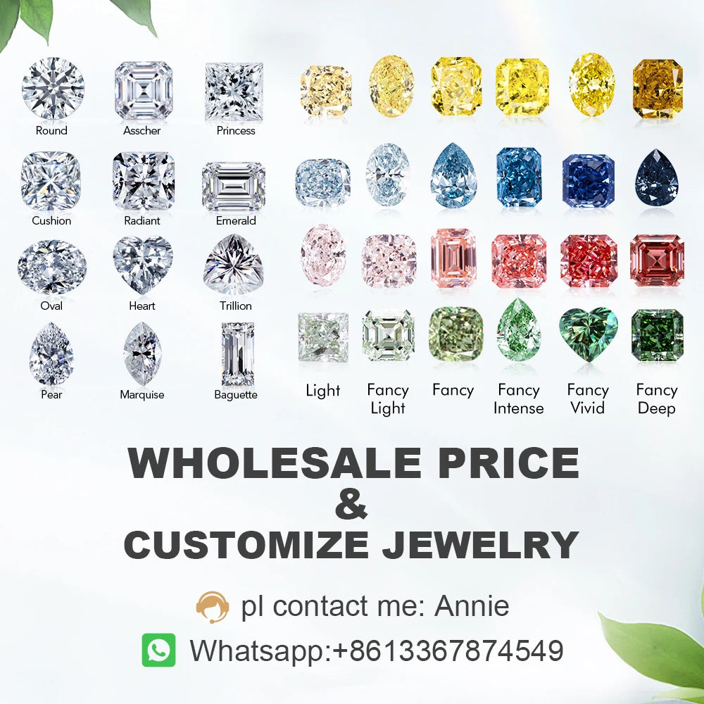 IGI Certified Lab Grown Diamond 1-5ct Emerald Cut Loose Wholesale