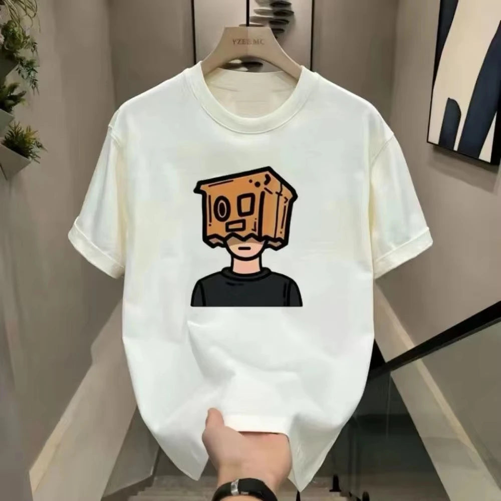 Women's Cotton Slim-Fit Round Neck T-Shirt Summer