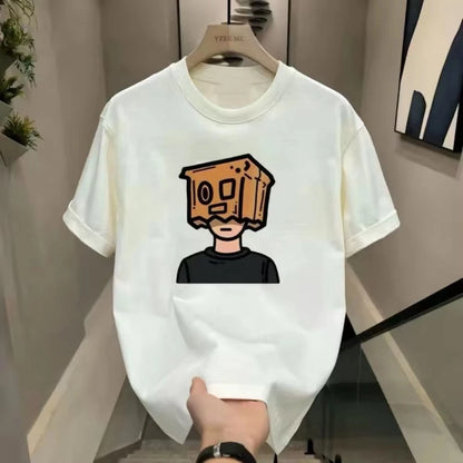Women's Cotton Slim-Fit Round Neck T-Shirt Summer