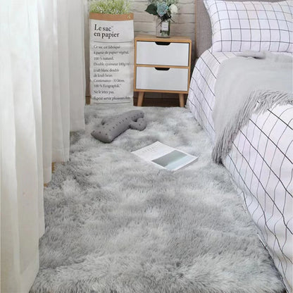 Weiche Teppiche Schlafzimmerteppich Flauschig Rutschfest Batik Fuzzy Shag Plüsch Weicher Shaggy Nachttischteppich Wohnzimmerteppich