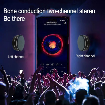 Knochenschall-Wireless-Lautsprecher – Saugnapfhalterung, TWS Hi-Fi-Klang mit verstärktem Bass, tragbare Schlaufe, Resonanzeigenschaften, dynamisches Audio