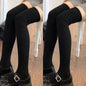 Frühling Herbst Kniestrümpfe für Damen Weiße vertikale Streifen Lange Socken Mode Mädchen JK Skinny Stiefelsocken Japanischer Stil