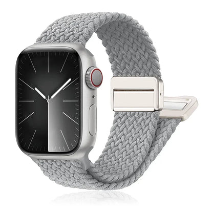 Geflochtenes Band für Apple Watch Armband 44mm 40mm 45mm 46mm 49mm 41mm 38 Magnetisches Nylonarmband iWatch Serie SE 7 6 8 9 10 Ultra 2