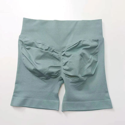 Women's 4.5" Biker Shorts | Scrunch Butt Seamless Yoga Gym Leggings