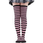 Long Socks Womens Over Above Knee Striped Thigh High Stockings Polka Dot Ladies Black White Pink Cosplay Lolita Harajuku Y2k