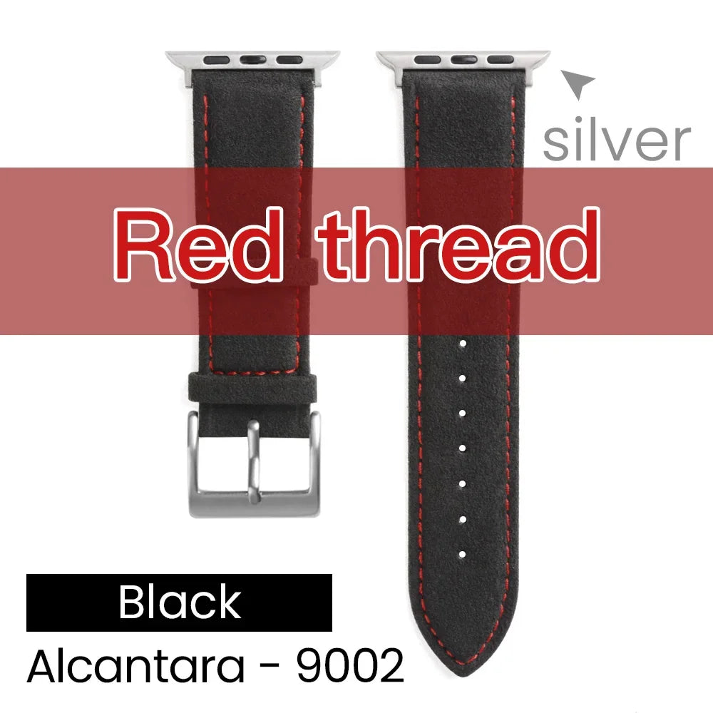YMW Alcantara Apple Watch Band - Suede Leather Strap