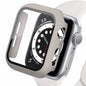 Displayschutzfolie aus gehärtetem Glas+Abdeckung für Apple Watch Zubehör 45mm 41mm 44mm 40mm 42mm Displayschutzfolie Apple Watch Hülle Serie 9 4 5 6 SE 7 8
