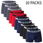 4/10-teiliges Set lässiger und modischer Herrenunterwäsche Bequeme Boxershorts Jugend-Übergröße Sport-Radfahren elastische Shorts